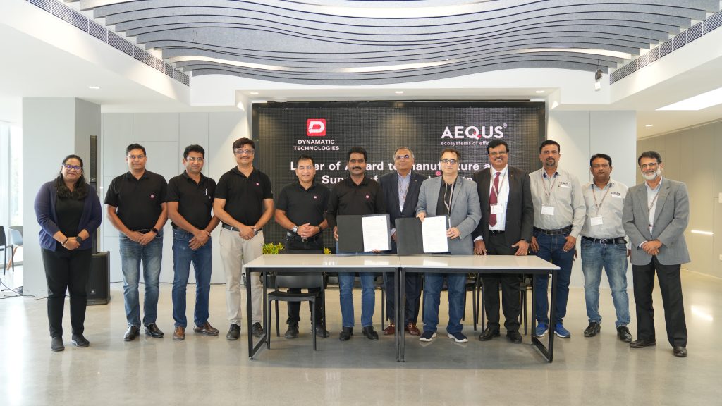 Dynamatic Technologies Limited  awards Aequs Pvt. Ltd. for supply of complex Airbus A220 door components